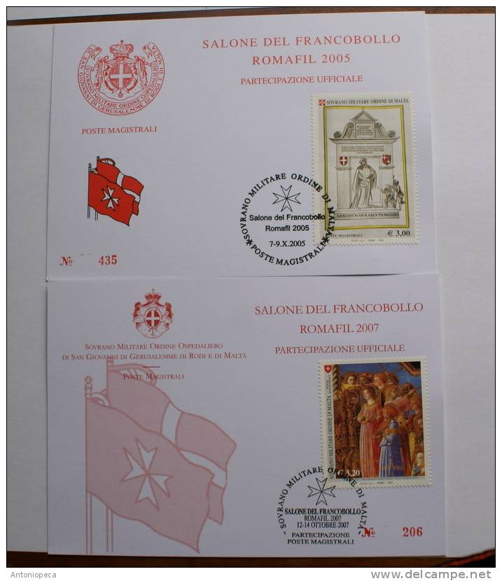 Italia; 4 Buste Affrancate Clebrative Federazione Ciclistica Italiana E ROMAFIL 2007 - Cartes-Maximum (CM)