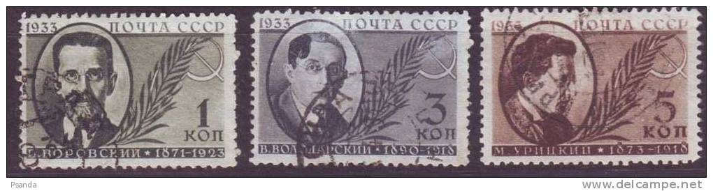 USSR 1933  Mino 450-452 - Oblitérés