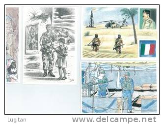 Cartoline -  Interventi Militari Di Pace Dell'Italia All'Estero Dal 1945 Al 1993 - Edizioni ALGOL - 12 Cartoline Nuove - Missions