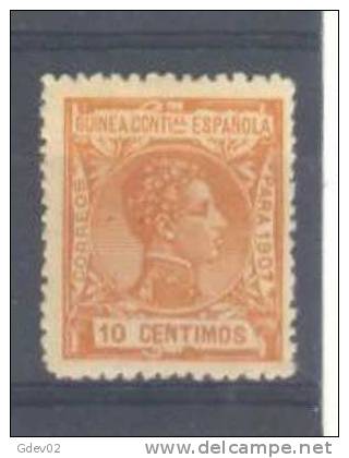 GUI48-A535-CG.Guinee.GUINEA    ESPAÑOLA .1907 (Ed 48**) Sin Charnela.MAGNIFICO - Ifni