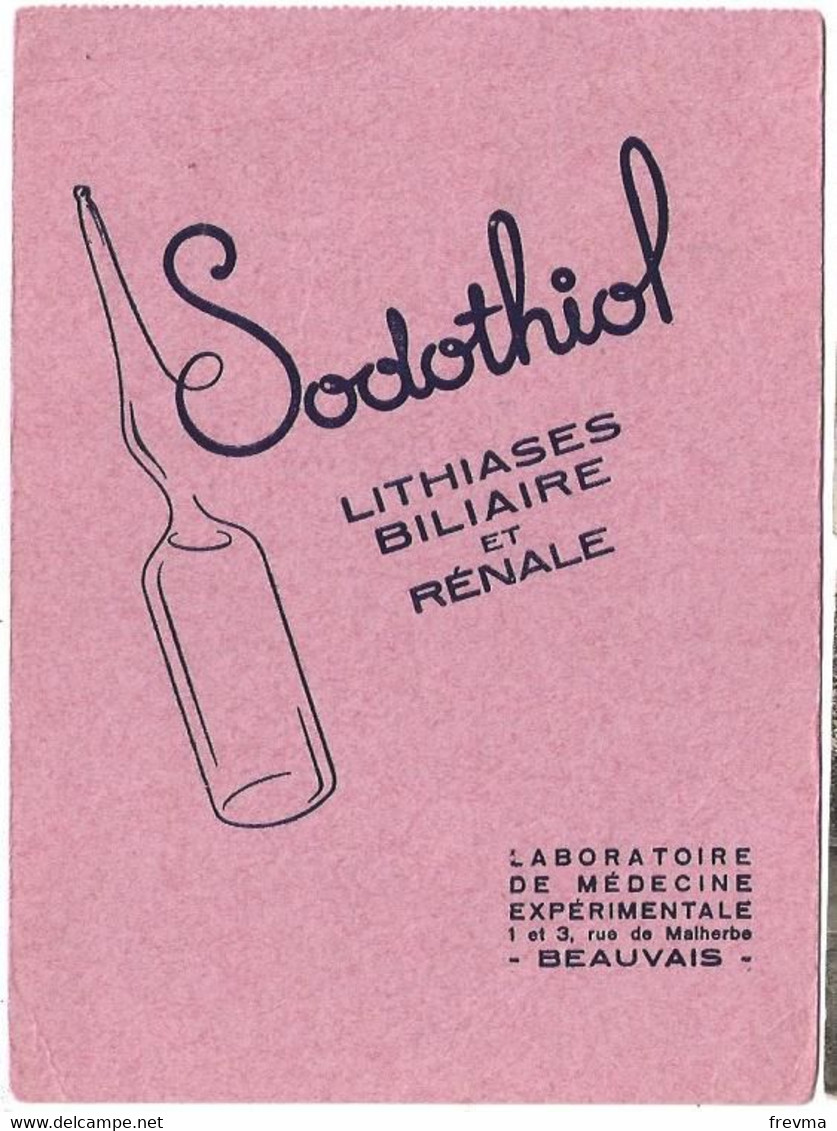 Buvard Sodothiol Lithiases Bilaires Et Renales - Produits Pharmaceutiques