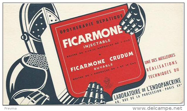 Buvard Ficarmone - Produits Pharmaceutiques