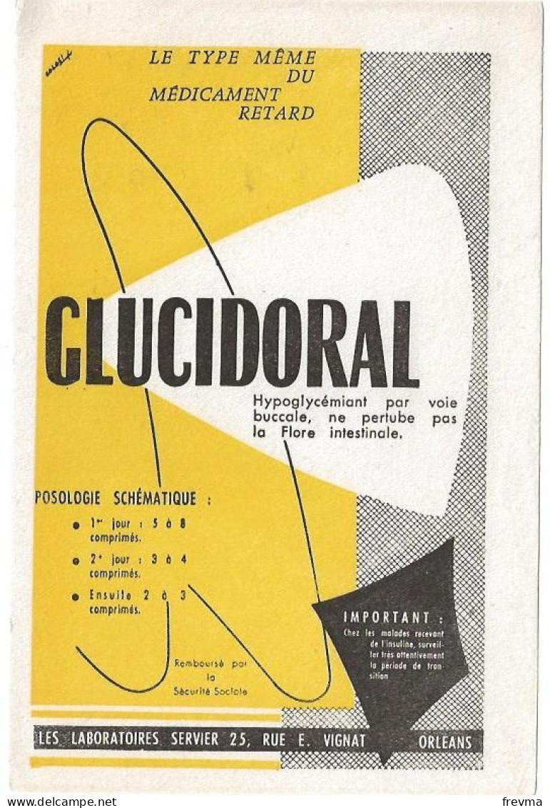 Buvard Glucidoral - Chemist's