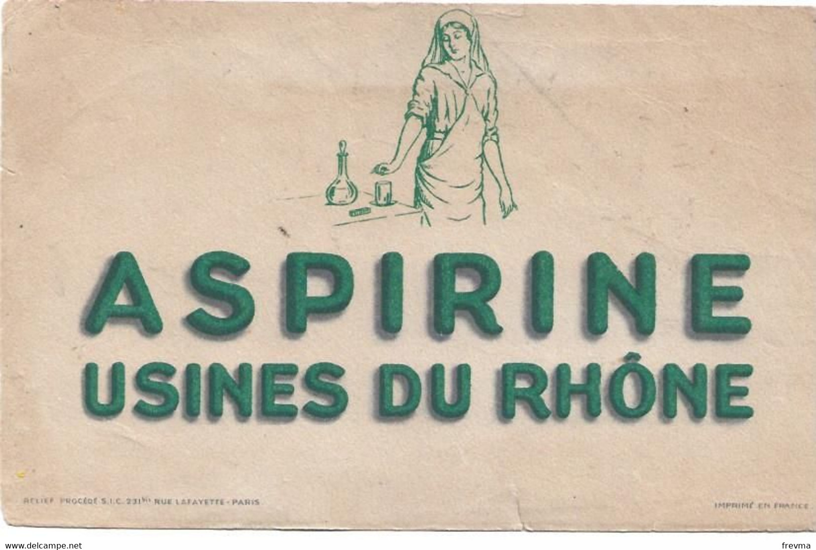 Buvard Aspirine - Produits Pharmaceutiques