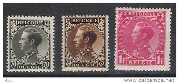 Belgie OCB 401 / 403 (*) - 1934-1935 Leopold III