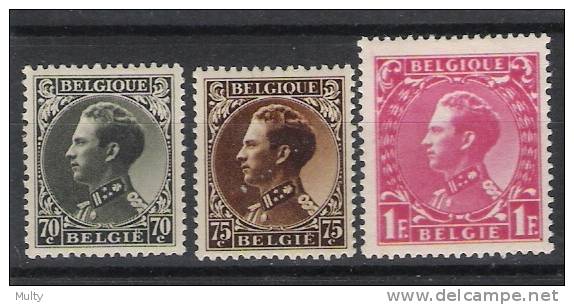 Belgie OCB 401 / 403 (*) - 1934-1935 Leopold III