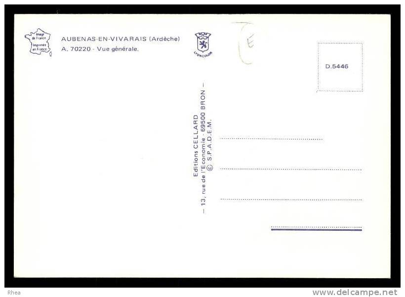 07 Aubenas Vue Aerienne D07D K07019K C07019C RH100464 - Aubenas