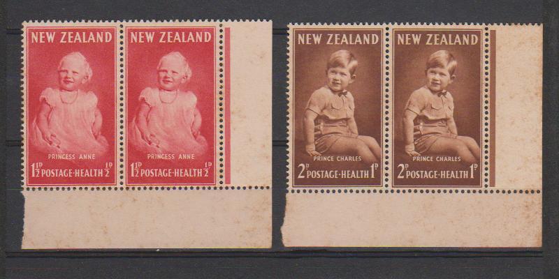 New Zealand 1952 Health, MNH Corner Pair, Average Condition - Ungebraucht