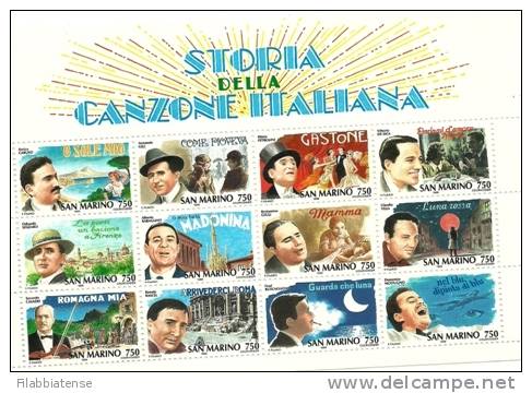 1996 - BF 53 Storia Della Canzone   +++++++ - Unused Stamps