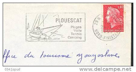 1969 France 29 Plouescat  Tennis Voile Vela Yachting - Tennis
