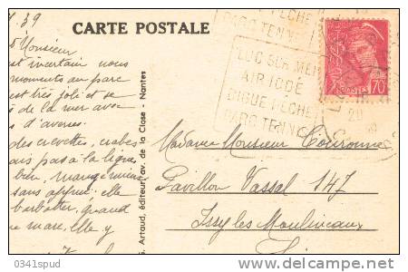 1939  France 14 Luc Sur Mer  Daguin Tennis - Tenis