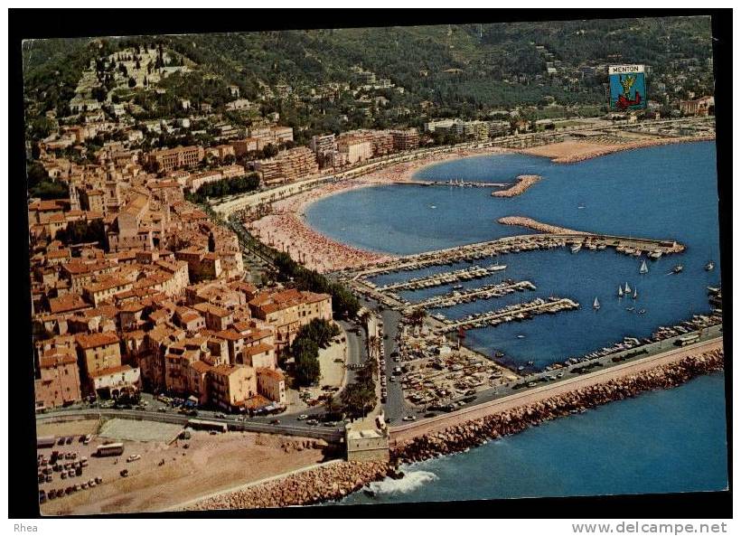 06 Menton Vue Aerienne D06D K06083K C06083C RH100591 - Menton