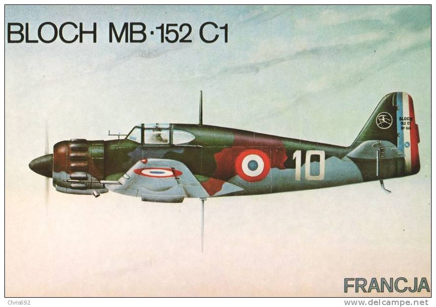 Avion Plane Aircraft Bloch 152 - 1939-1945: 2. Weltkrieg