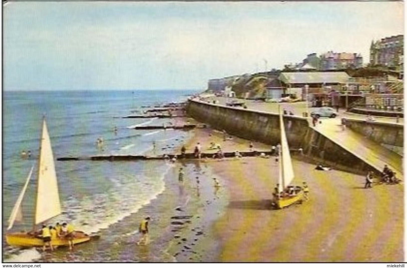 UK-HUNSTANTON-THE NORTH BEACH FROM THE PIER-PLAGE-DIGUE-VOILIERS - Andere & Zonder Classificatie