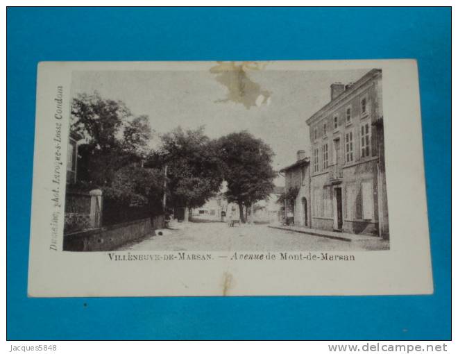 40) Villeneuve De Marsan - Avenue De Mont-de-marsan - Année 1900  - EDIT - Dumaine - Villeneuve De Marsan