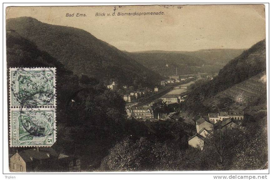 Bad Ems - Blick V. D. Bismarckspromenade - Bad Ems