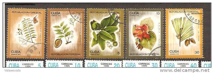 Cuba - Serie Completa Usata: Ripopolazione Forestale - Gemüse