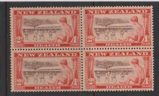 New Zealand,  Health, 1948,  MNH, Block Of 4 - Blocks & Sheetlets