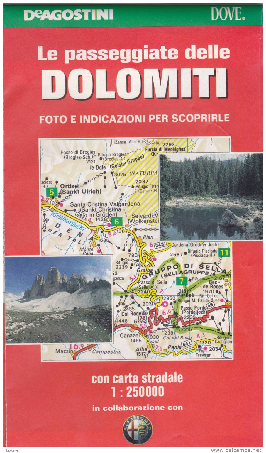 Carte DeAgostini Le Passeggiate Delle Dolomiti 1/250 000 - Cartes/Atlas