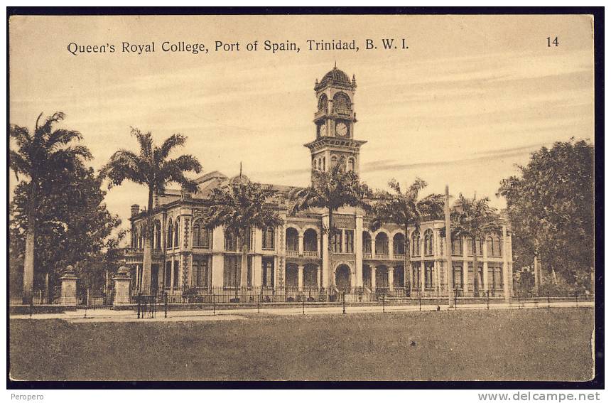 Cpa  Queen's Royal College , Port Of Spain , TRINIDAD , B.W.I. - Trinidad