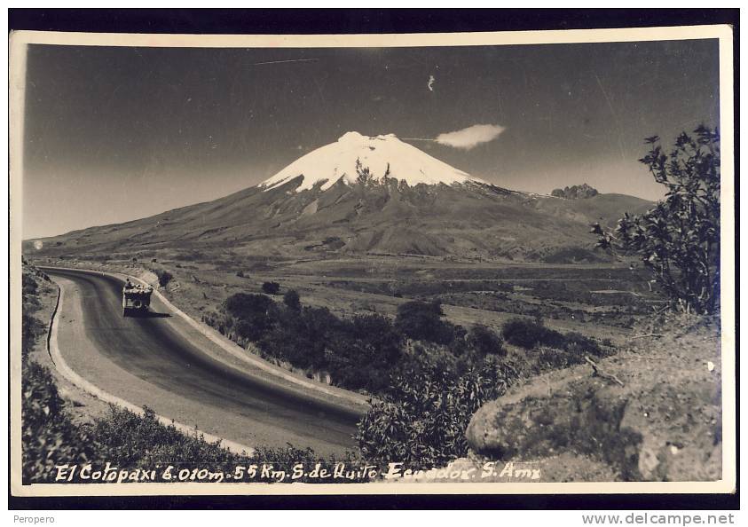 Cpa  Equateur   Ecuador   EL COTOPAXI 6.010m.  55km S.DE QUITO - Equateur