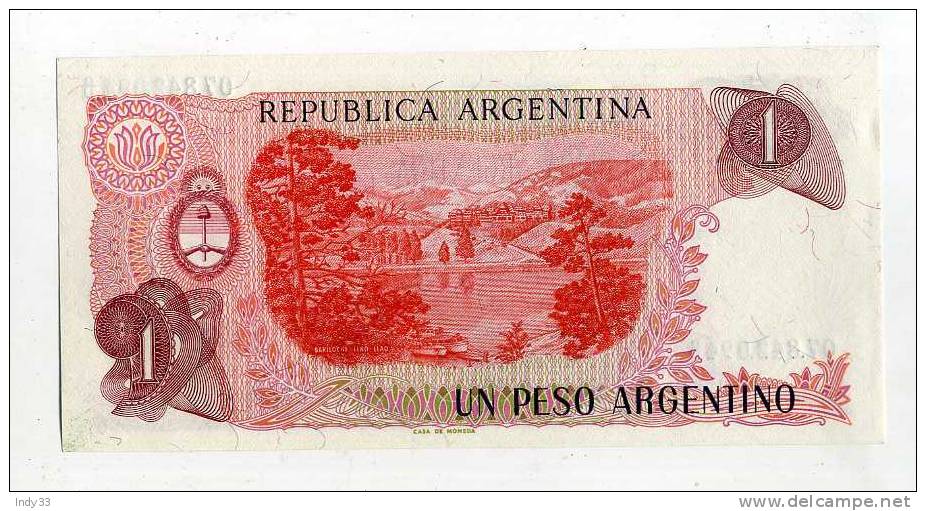 - BILLET ARGENTINE . 1 P. - Argentinien