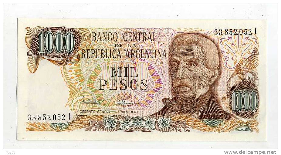 - BILLET ARGENTINE . 1000  P. - Argentina