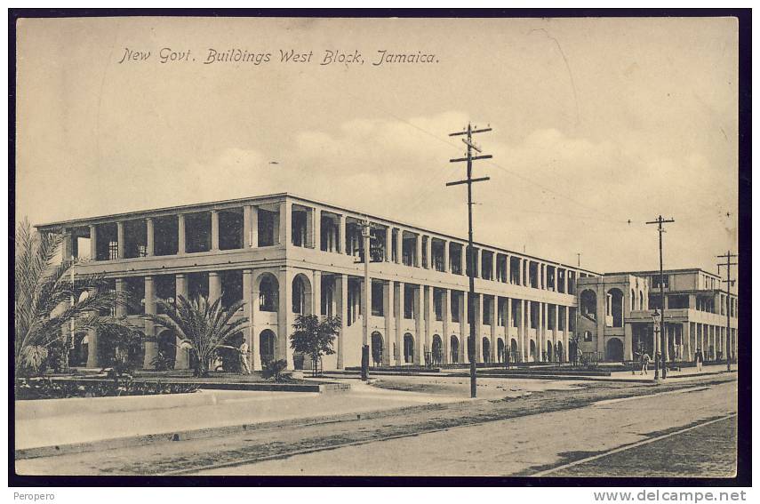 Cpa  Jamaica  Jamaique  New Govt. Buildings West Block - Jamaïque