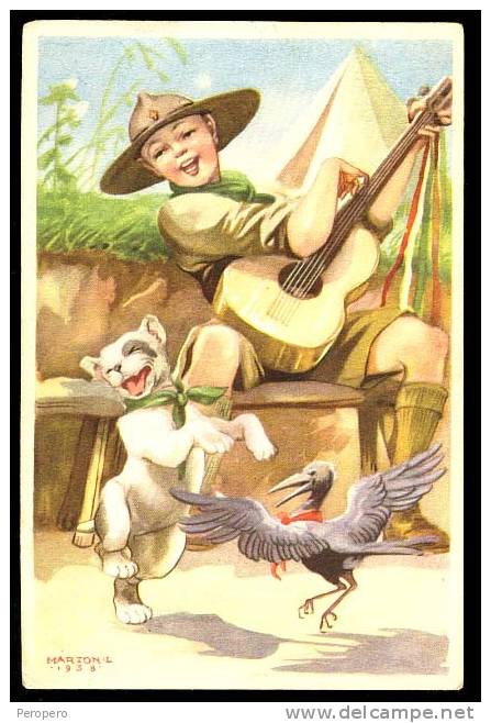 AK, Boy Scout, , Old Postcard - Scoutismo