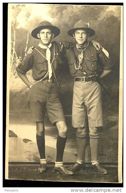 AK, Boy Scout, , Old Postcard, Photo - Pfadfinder-Bewegung