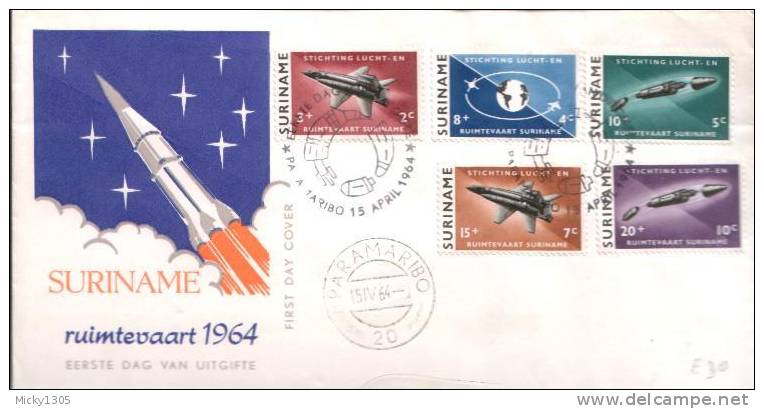 Suriname -  MI-Nr 441/445 FDC (s071) - South America