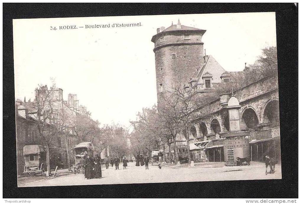 CPA FRANCE 12 AVEYRON 2 RODEZ Boulevard D'Estourmel N°54 Animée - Rodez