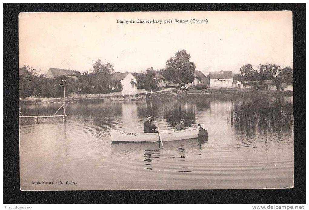 CPA FRANCE CREUSE 23 Etang Des Chaises Lasvy, Près Bonnat A DE NUSSAC EDIT GUERET - Andere & Zonder Classificatie