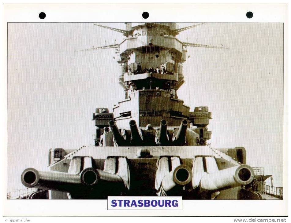 France 1940 : Croiseur De Bataille STRASBOURG - Boats