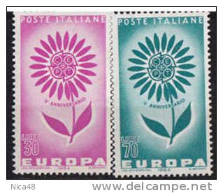 Italia 1964 Europa 2 Vl  Nuovi Serie Completa - 1964