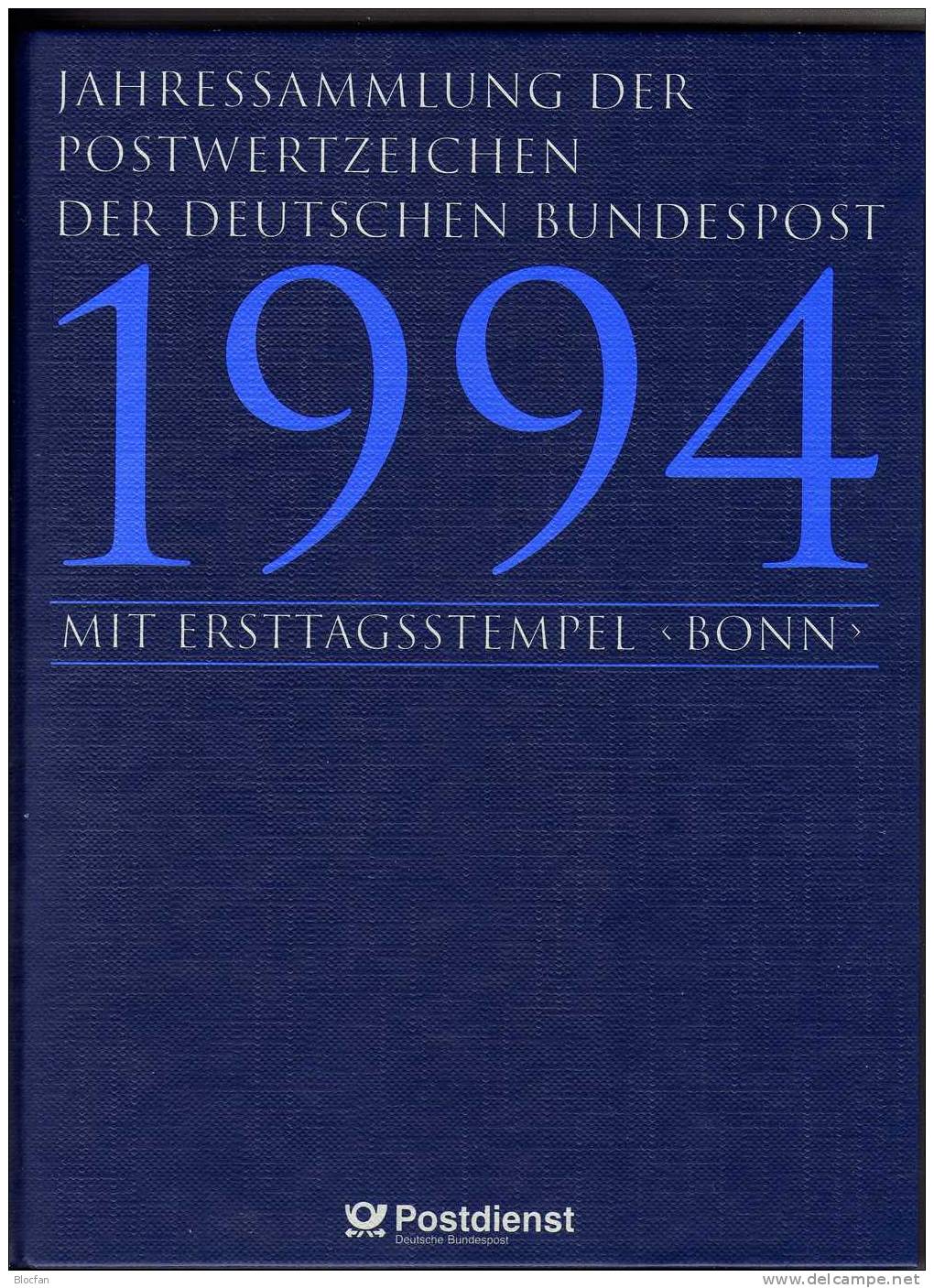 Jahres-Sammlung 1994 Mit 43 ETB,BRD 1709-1771 SST 180€ Deutschland Illustrationen+documentation In Year-books Of Germany - Other & Unclassified