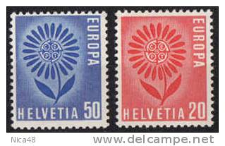 Svizzera 1964 Europa 2 Vl  Nuovi Serie Completa - 1964