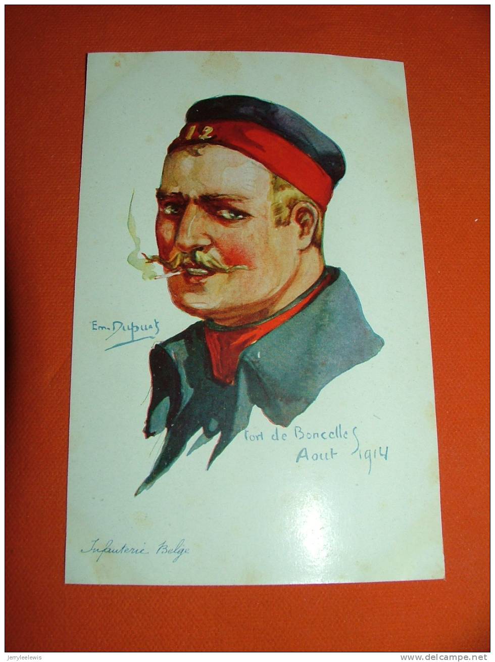 MILITARIA - Emile Dupuis Illustrateur  - Infanterie  Belge - Dupuis, Emile