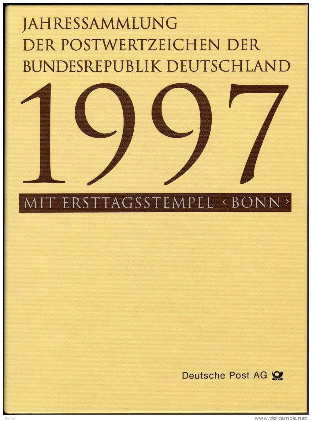 Jahres-Sammlung 1997 Mit 43 ETB,BRD 1895-1964 SST 130€ Ersttagblätter Illustrationen/documentation Year-books Of Germany - Other & Unclassified