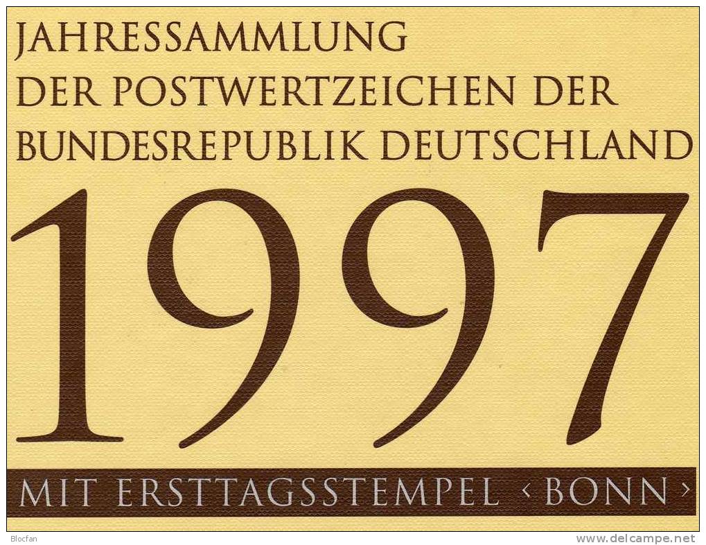 Jahres-Sammlung 1997 Mit 43 ETB,BRD 1895-1964 SST 130€ Ersttagblätter Illustrationen/documentation Year-books Of Germany - Andere & Zonder Classificatie