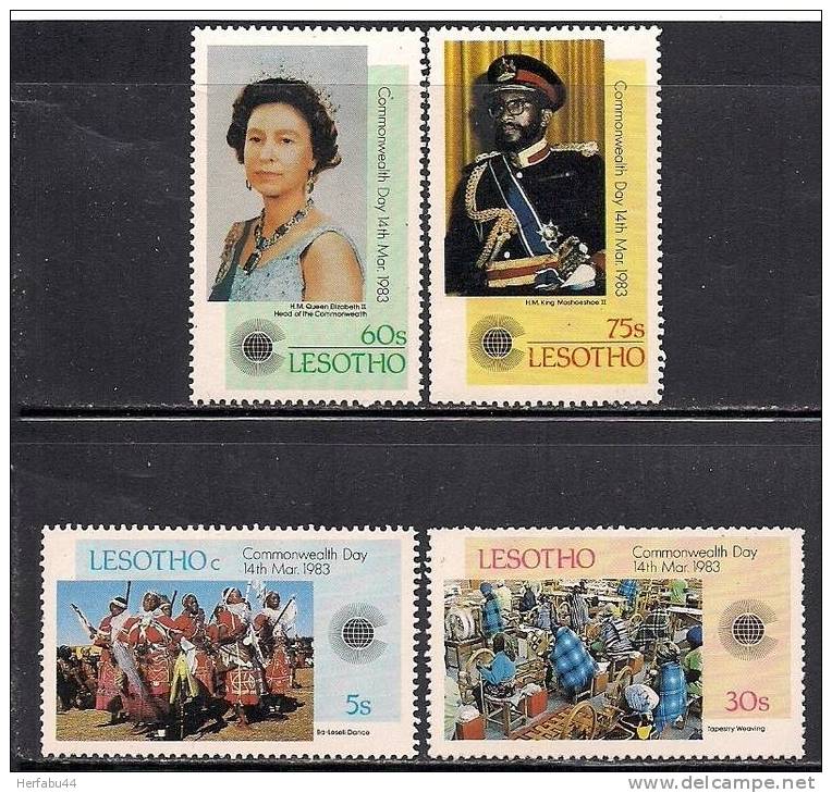 Lesotho       Commonwealth Day        Set     SC# 394-97 MNH** - Lesotho (1966-...)