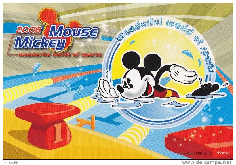 Swimming - Mickey Mouse In Swimming Pool, China Prepaid Card - Swimming