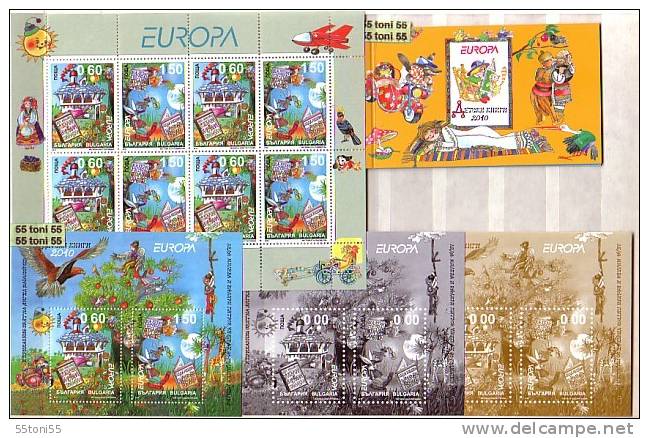 BULGARIA / BULGARIE  2010  EUROPE ( Children´s Books -animals ) Sheet + 3S/S + BOOKLET- MNH - Lapins