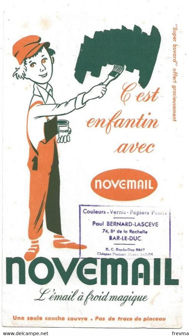 Peintures - Buvard Novemail emaille a froid