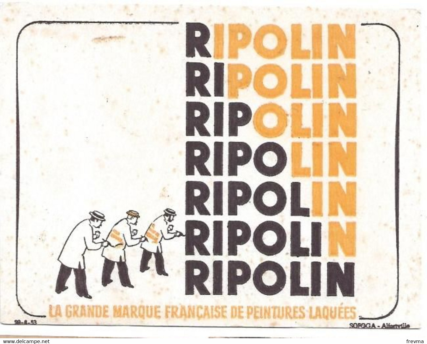 Buvard Peinture Ripolin La Grande Marque Francaise - Peintures