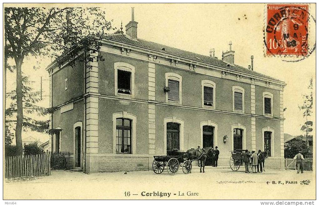 58 .  CORBIGNY .  LA GARE . - Corbigny