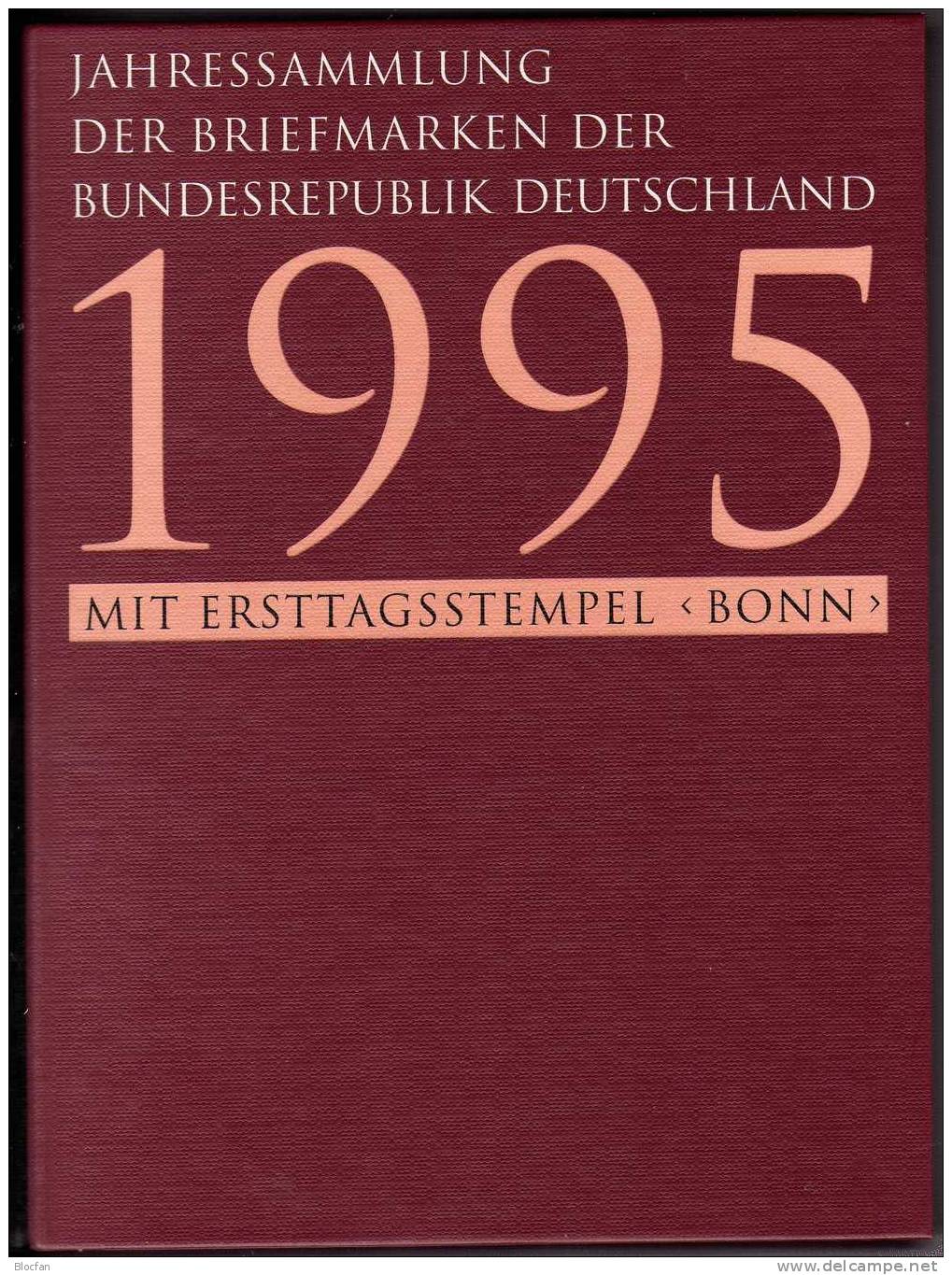 Jahressammlung 1995 Mit 41 ETB, BRD 1772-1833 SST 160€ Ersttagblatt Illustrationen/documentation In Year-book Of Germany - Collections (en Albums)