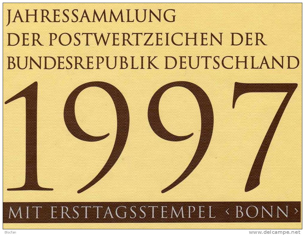 Jahressammlung 1997 Mit 43 ETB, BRD 1895-1964 SST 130€ Deutschland Illustrationen+documentation In Year-books Of Germany - Collections (en Albums)