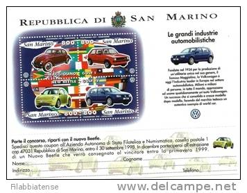 1997 - BF 57 Volkswagen   +++++++ - Unused Stamps