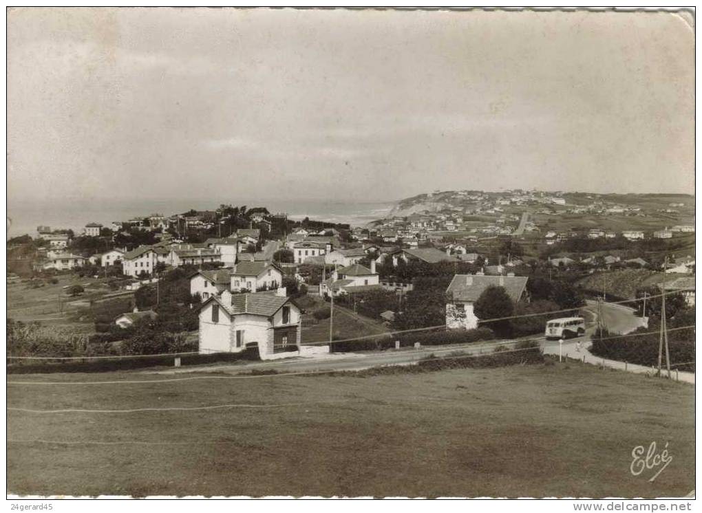 CPSM GUETHARY (Pyrénées Atlantiques) - Vue D´ensemble De Guéthary Et Bidart Et La Route D´Espagne - Guethary